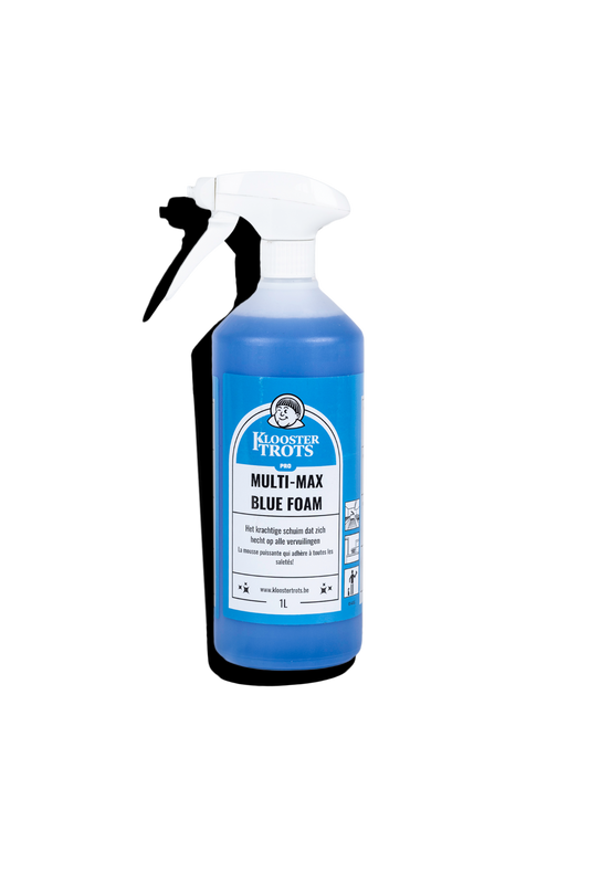 Kloostertrots Multi max blue foam riniger in sprayflacon van 1 liter