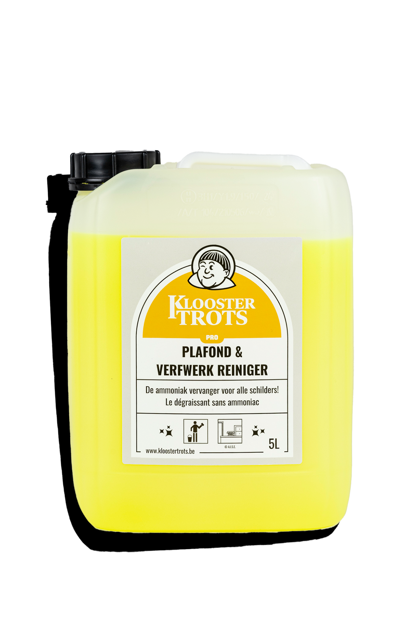 Kloostertrots plafond en verfwerk reiniger