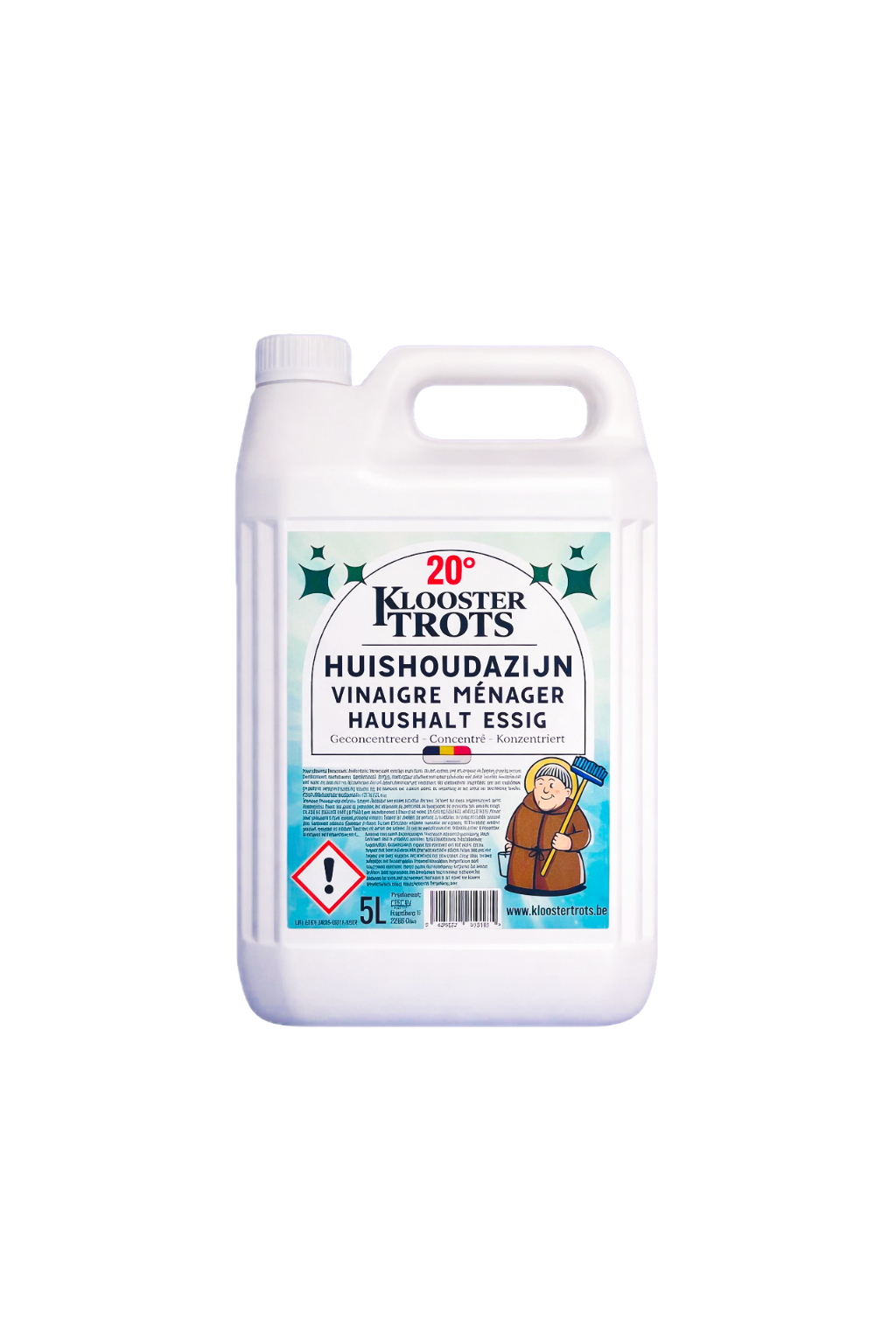 Bidon 5 Liter Huishoudazijn van Kloostertrots